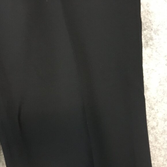 Talbots Dress Pants 18 High Rise Straight Wide Leg Solid Black Side Zip Career - Picture 3 of 15